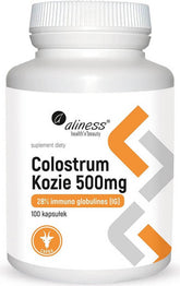 Kozí kolostrum 500mg 28% imunoglobulin a 100 kapslí ALINESS
